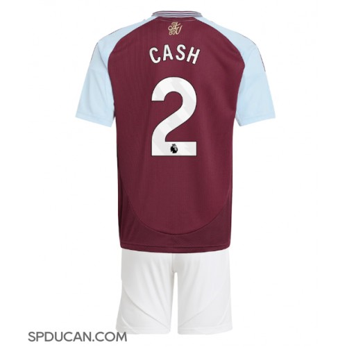 Dječji Nogometni Dres Aston Villa Matty Cash #2 Domaci 2024-25 Kratak Rukav (+ Kratke hlače)